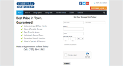 Desktop Screenshot of cordeliastorage.com