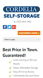 Mobile Screenshot of cordeliastorage.com